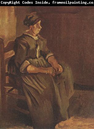 Vincent Van Gogh Peasant Woman Sitting on a Chair (nn04)